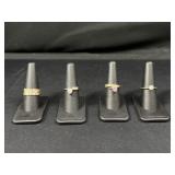 Gold tone rings