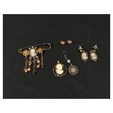 Vintage Cameo Jewelry Collection