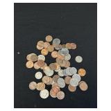 Mixed U.S. Wheat Cents & Roosevelt Dimes