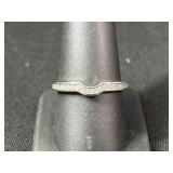 Sterling Curved Contour Band