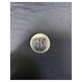 Sterling Silver Monogram Circle Brooch