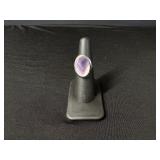 Sterling Silver Purple Agate Ring