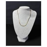 14K Gold Herringbone Chain Necklace
