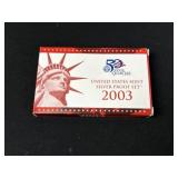 2003 United States Mint Silver Proof Set