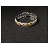 Sterling Silver Two-Tone Link Bracelet