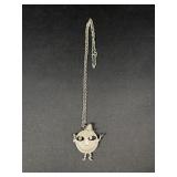 Vintage Humpty Dumpty Pendant Necklace