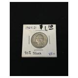 1964D Washington Quarter-90% Silver