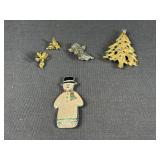 Holiday pins
