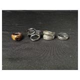 4 Costume Fashion Rings