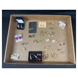 Stud and clip on earrings