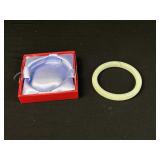Light Green Stone/Jade Bangle Bracelet