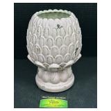 Distressed Crackle Glaze Pineapple Planter