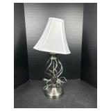 Modern Twisted Metal Table Lamp w/ Shade
