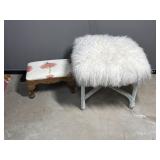 Fuzzy Table & Footstool