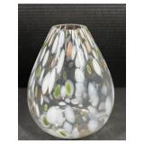 Hand Blown Art Glass Millefiori Bud Vase