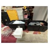 2 Totes Of Storage Items
