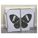 2-Piece Butterfly Canvas Wall Art Set