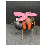 Whimsical Metal Bee Garden Figurine