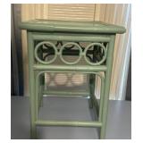 Painted Bamboo Style Accent Table