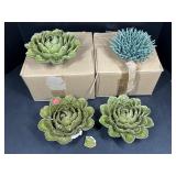 Chive Ceramic Succulent Decor Set of 4