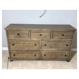 Woodgrain Composite 7-Drawer Dresser