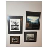 4 Framed Landscape Prints & Photography