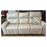 Leather Power Reclining Sofa with USB Ports