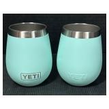 2 YETI Rambler 10 oz Wine Tumblers