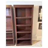 Traditional Cherry Finish 5-Shelf Bookcase