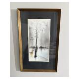 Phil Harkins Signed Framed Wall Art