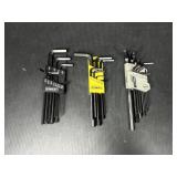 Stanley and Tekton Allen Wrench Sets