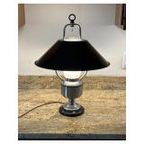 Vintage Style Lantern Table Lamp with Metal Shade