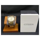 Citizen Eco-Drive Gold-Tone Wristwatch with Box