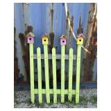 Green Fence Yard Decor