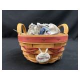Longaberger 1999 Peppermint tree trimming basket