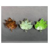 7 ' metal Leaf Plates/dishes