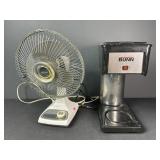 Fan and Bunn Coffee maker
