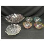 Floral Glass Bowls