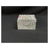 Vintage Pressed Glass Lidded Trinket