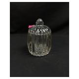 Vintage Jeanette Glass Ribbed Clear Glass Pumpkin