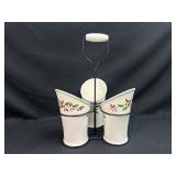 Holly Berry Kitchen Utensil Holder