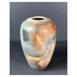 8.5' Signed Raku Studio Art Pottery Vase