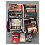 6 boxes of books