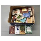 Box of cookbooks