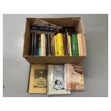 Box of cookbooks