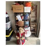 Contents of Shelf Holiday Decor
