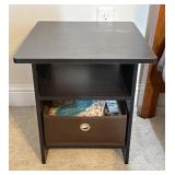 Nightstand with Storage Bin