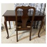 Queen Anne Style Writing Desk & Chair