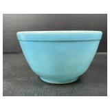 Blue Pyrex bowl