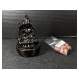 Black Ceramic Waterfall Backflow Incense Burner